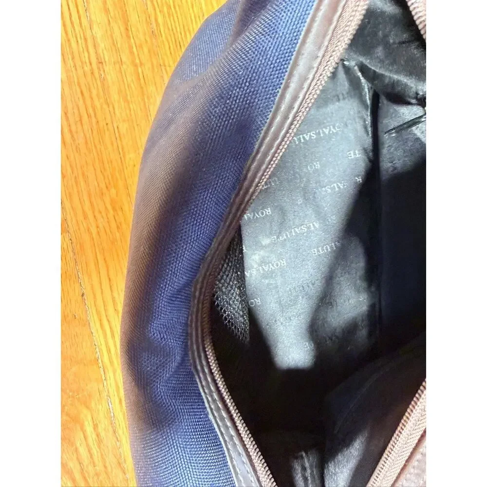 Royal Salute World Polo Navy Blue Travel Toiletry Dopp Bag Whisky Promotional